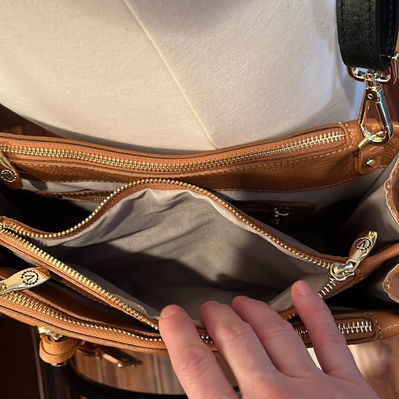 Valentina Bags Valentina Italia Brown Genuine Leather Crossbody